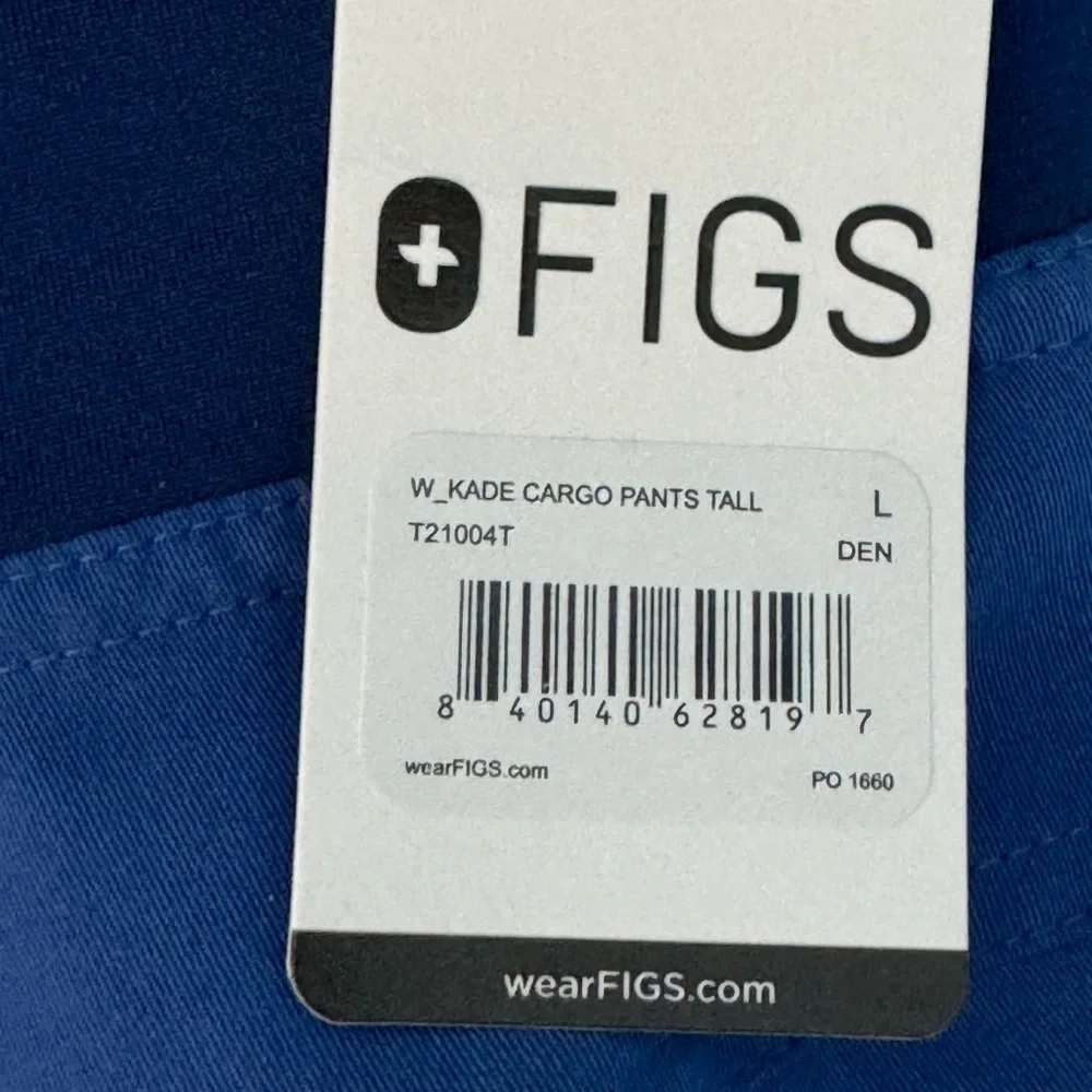 New FIGS denim blue pants - Picture 2 of 2